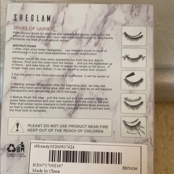 Mega volume never flat 3 pairs lashes - Picture 2 of 2